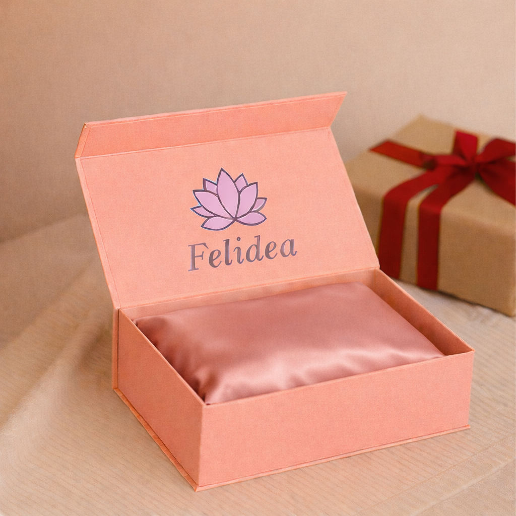 Coppia di federe in seta di gelso