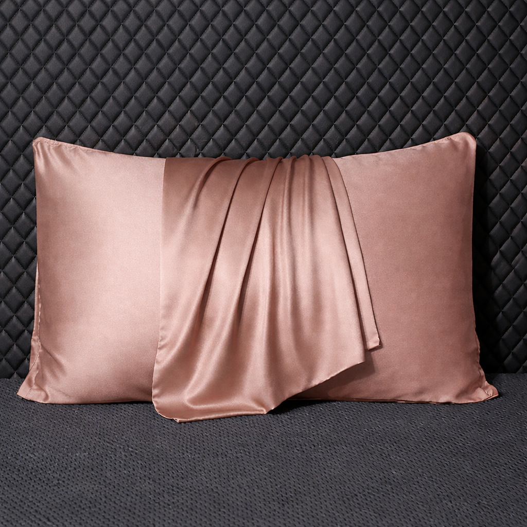 Coppia di federe in seta di gelso