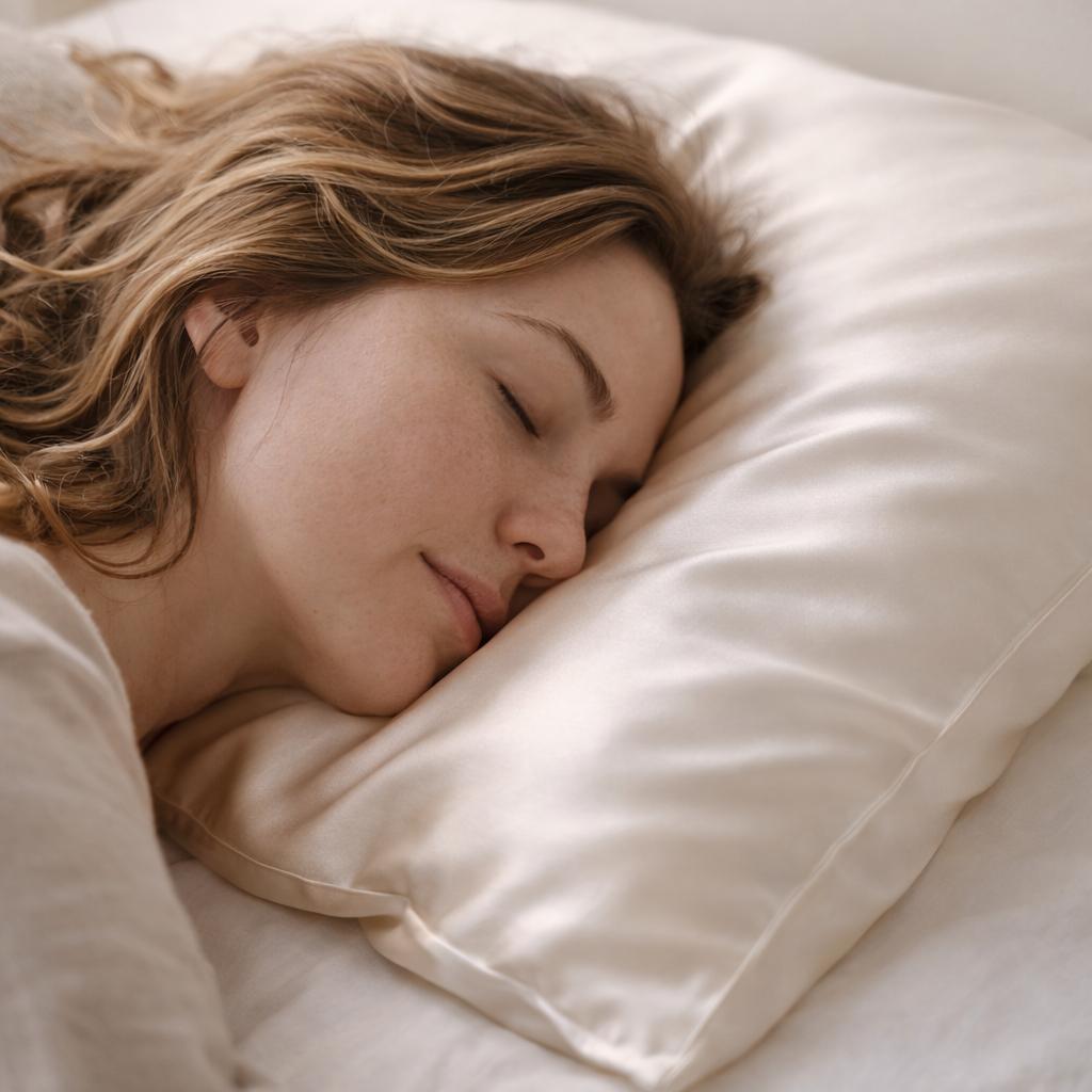 Coppia di federe in seta di gelso